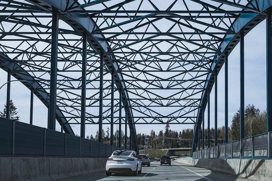 Steel structure bridge