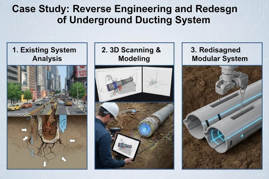 Case Study: Reverse Engineering and Redesign of Underground Ducting System